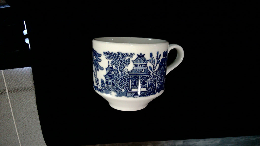 Vintage Churchill Blue Willow Coffee cup and saucer