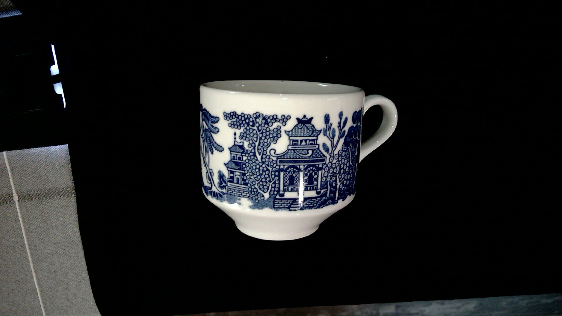 Vintage Churchill Blue Willow Coffee cup and saucer