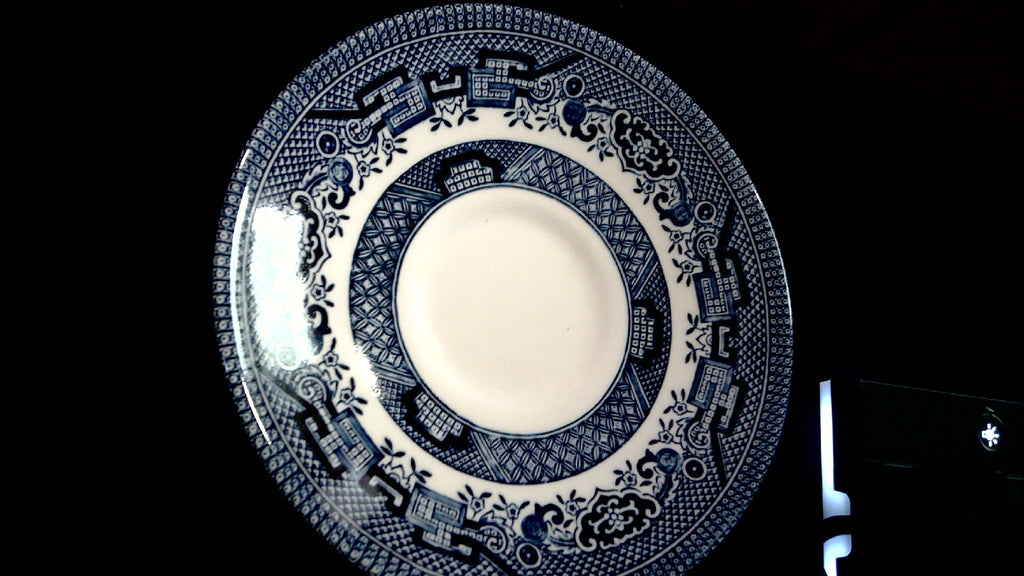 Vintage Churchill Blue Willow Coffee cup and saucer