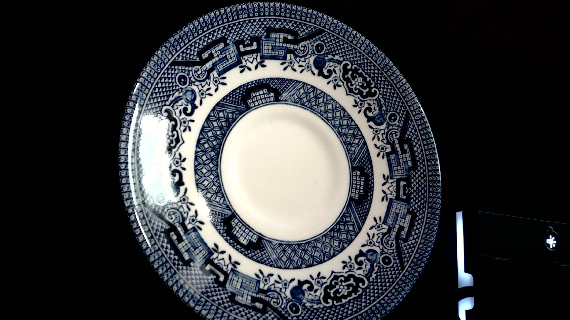 Vintage Churchill Blue Willow Coffee cup and saucer