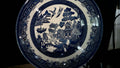 Vintage Churchill England Blue Willow 9.5" Round Serving/Vegetable Bowl