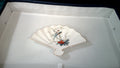 Jay Japan fine China fan shape trinket dish.