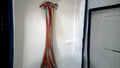 10" Vintage Chase Japan art glass "end of the day spatter" Vase.