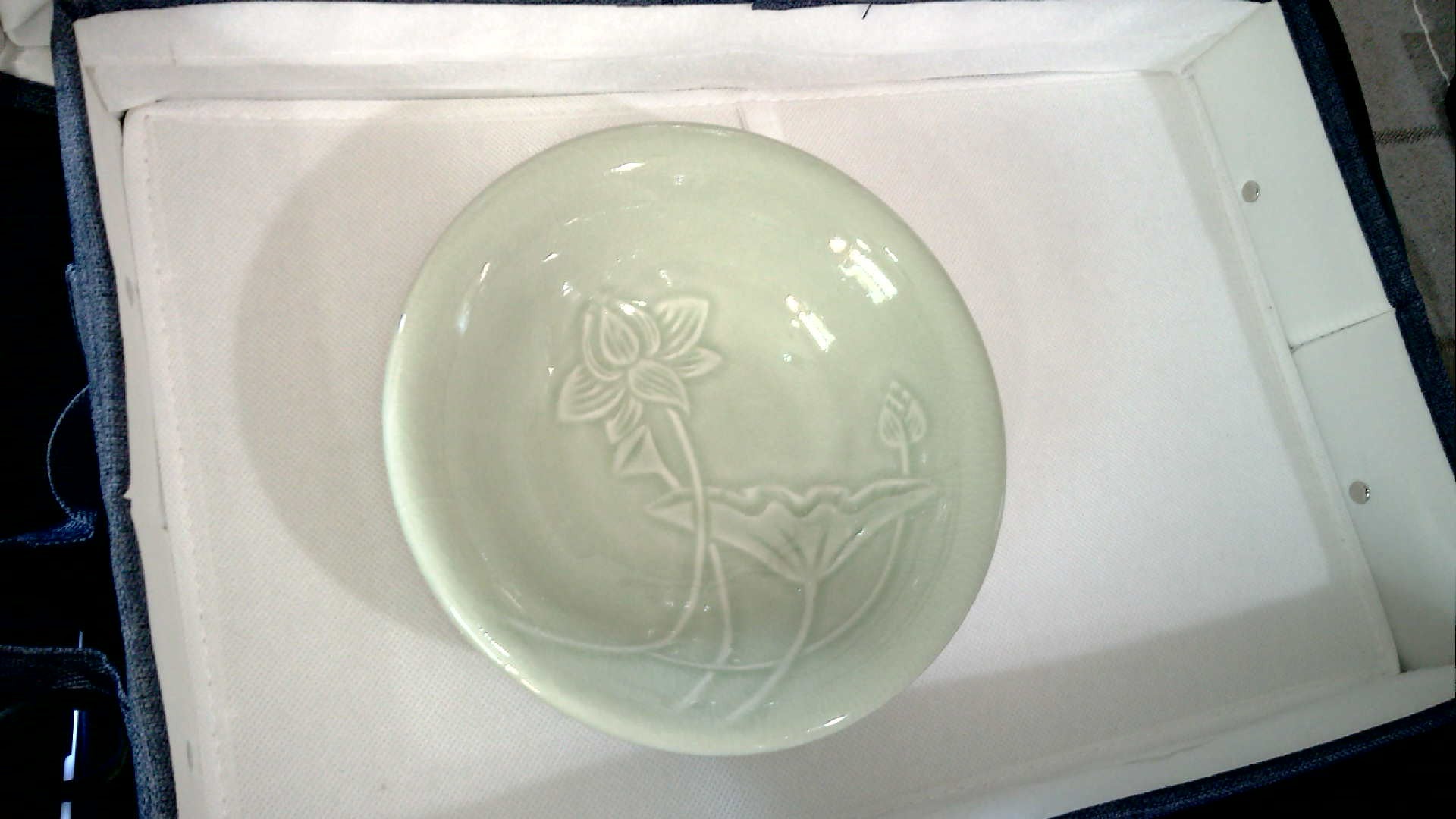 Siam Celadon Wood Ash Glaze 7" bowl Handmade in Thailand