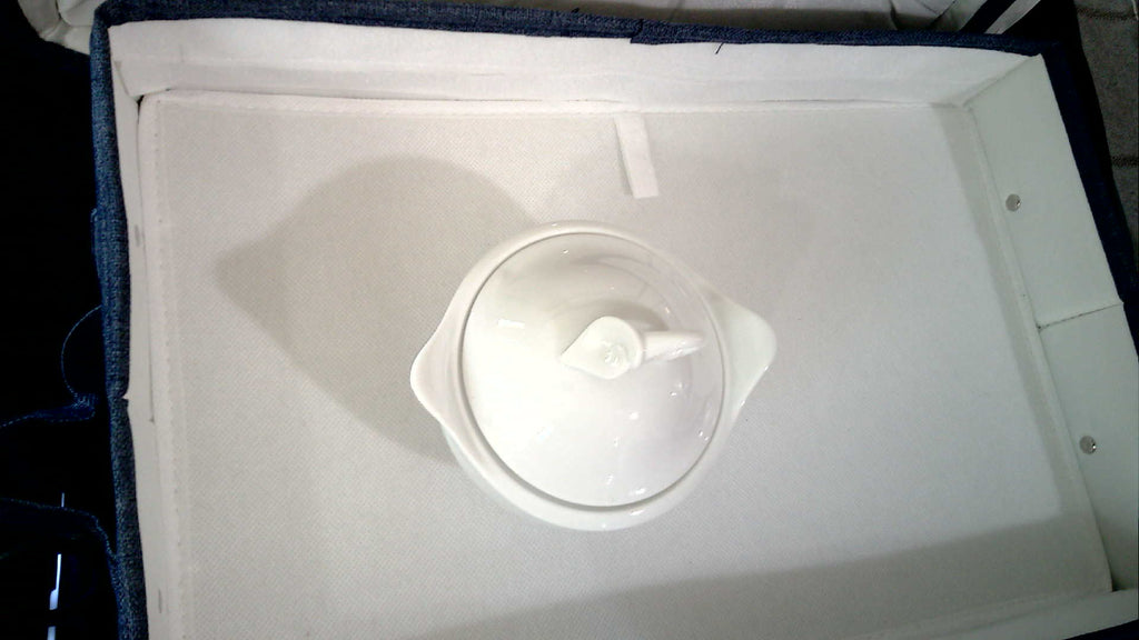 Mikasa Classic Flair White sugar bowl and lid