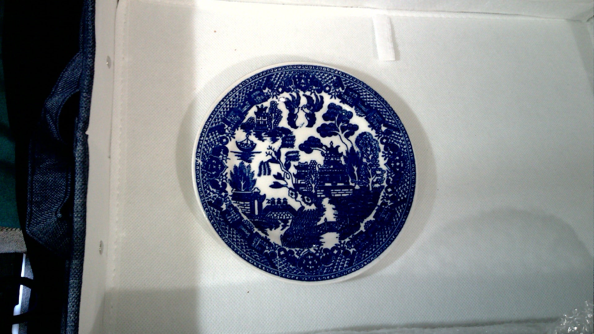 Vintage 6" Blue Willow plate made in Japan