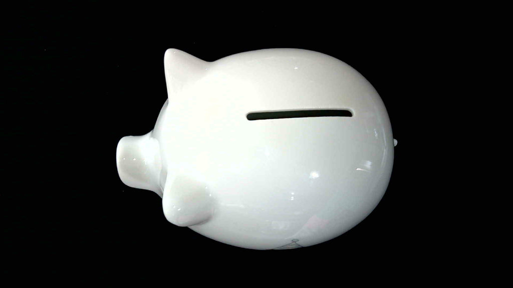 Vintage Piggy Bank 1985 Precious Moments "I think you are the best of all because your always on the ball"