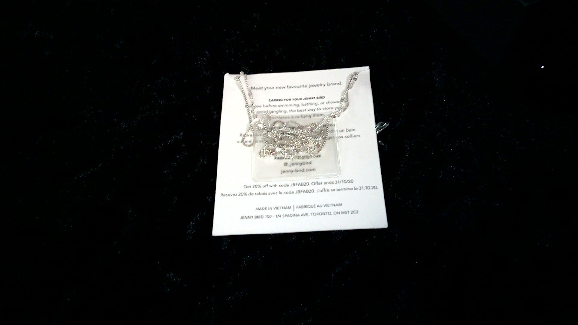 Jenny Bird Leana Pendant Double Chain Layered Necklace-Silver tone