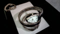 The Genoa Silver-Tone Snake Coil Wrap-Around Watch