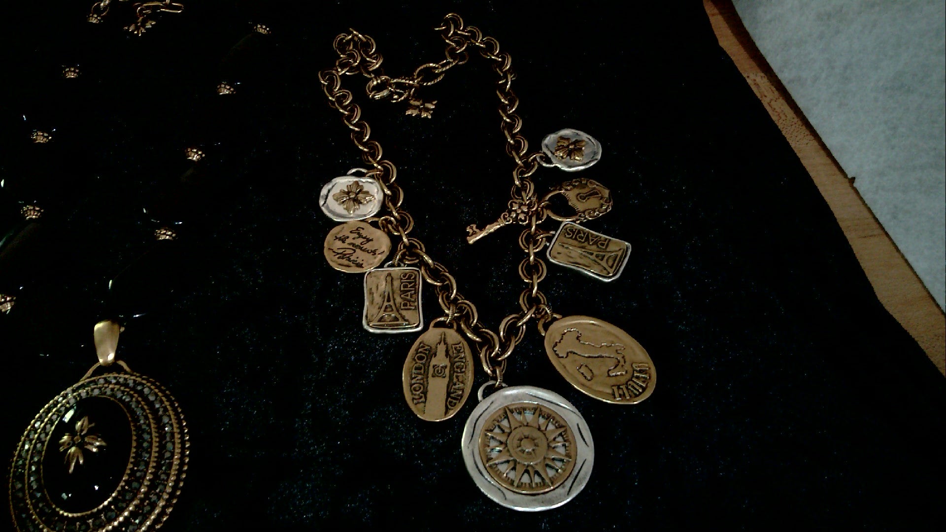 Patricia Nash Set of Two Necklace's Inspired by Vintage European Design and World Travel
