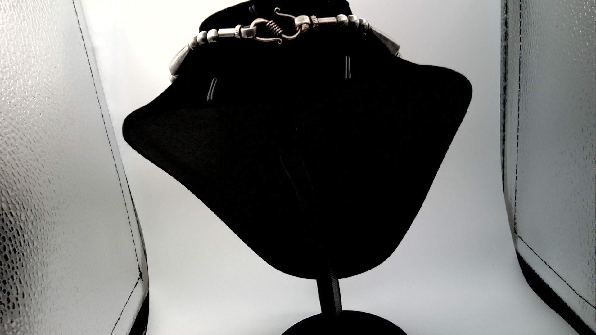 Vintage Moroccan Sterling Silver Resin 17" Necklace and Earring Set weight 142.6 g