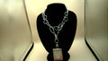 Jewel Kade Rope Chain Necklace with Charm Pendant Heart Silver Tone
