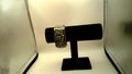 Vintage Square Shaped Floral Embossed Chunky Acrylic Resin Bracelet