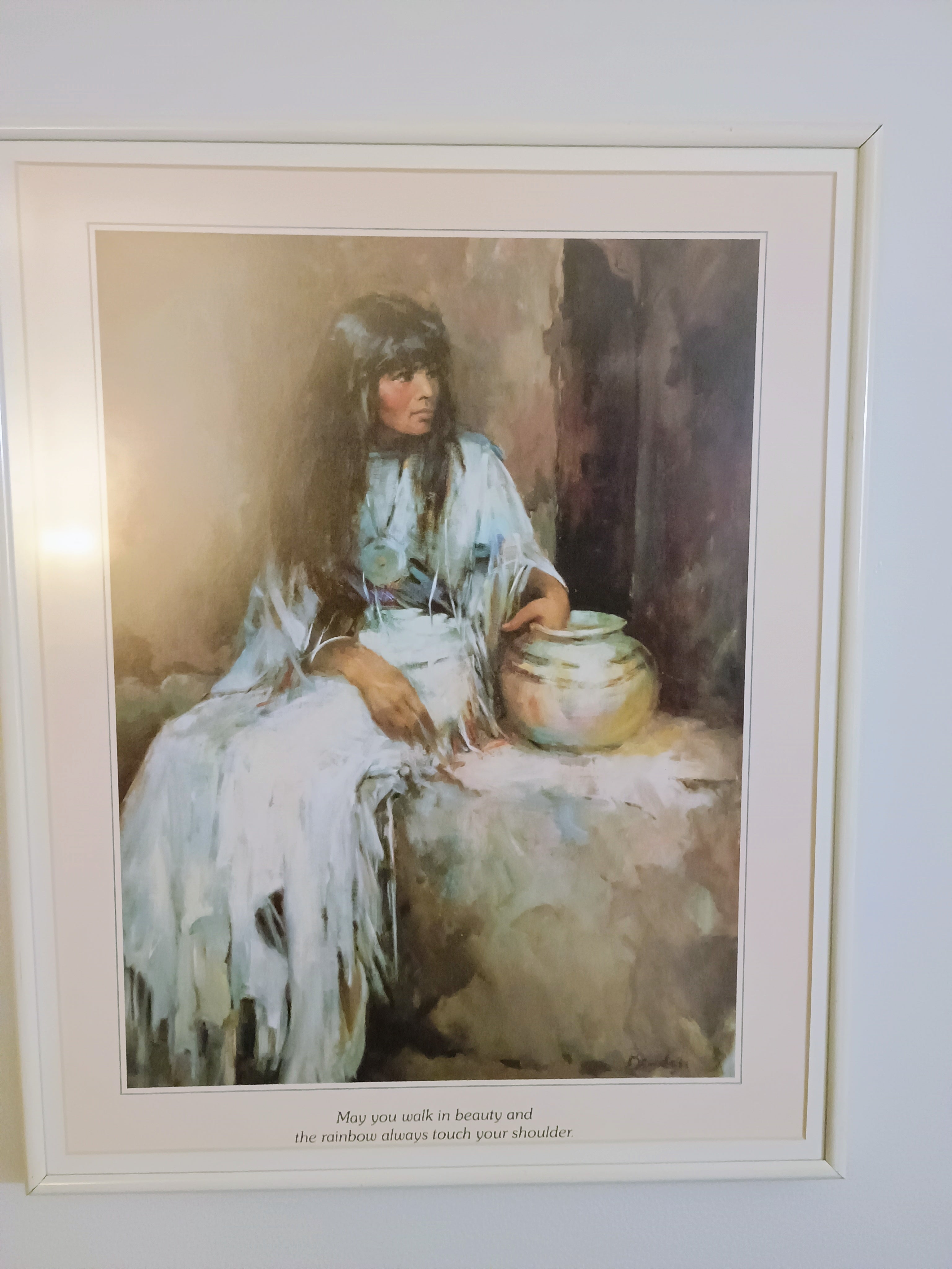 Native American Maiden print painting